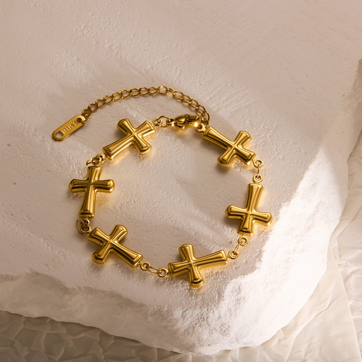 3D Cross Bracelet