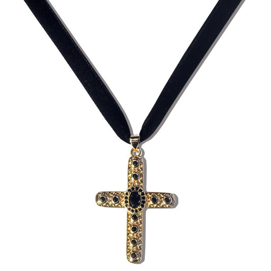 Vintage Sweet Cross Collarbone Choker