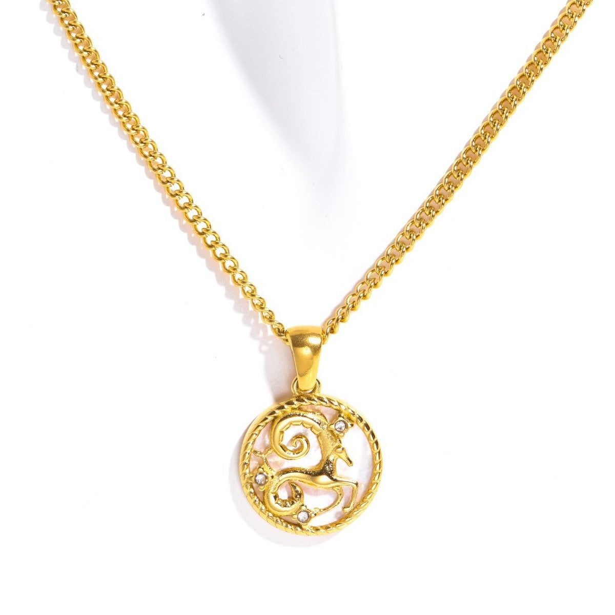 12 Constellations Coin Necklace