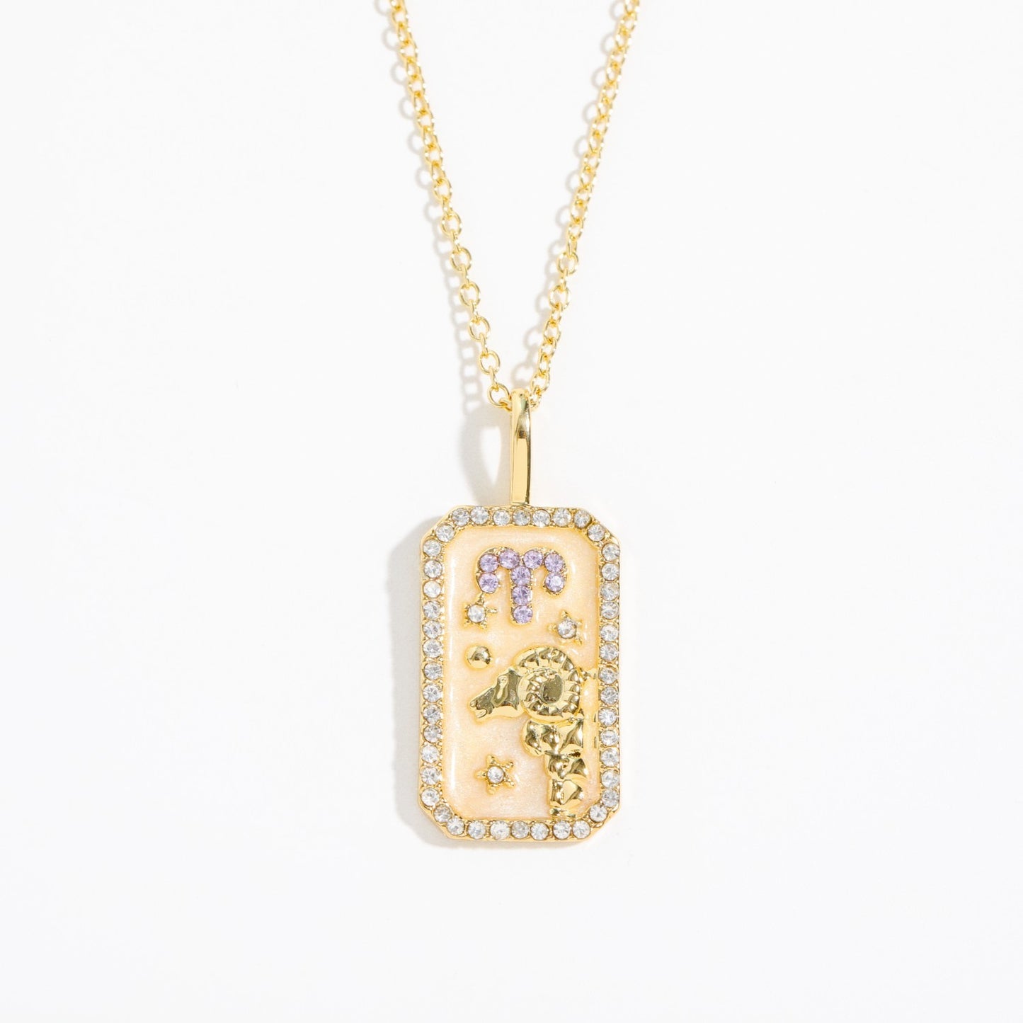 Zodiac Engravable Amulet Necklace