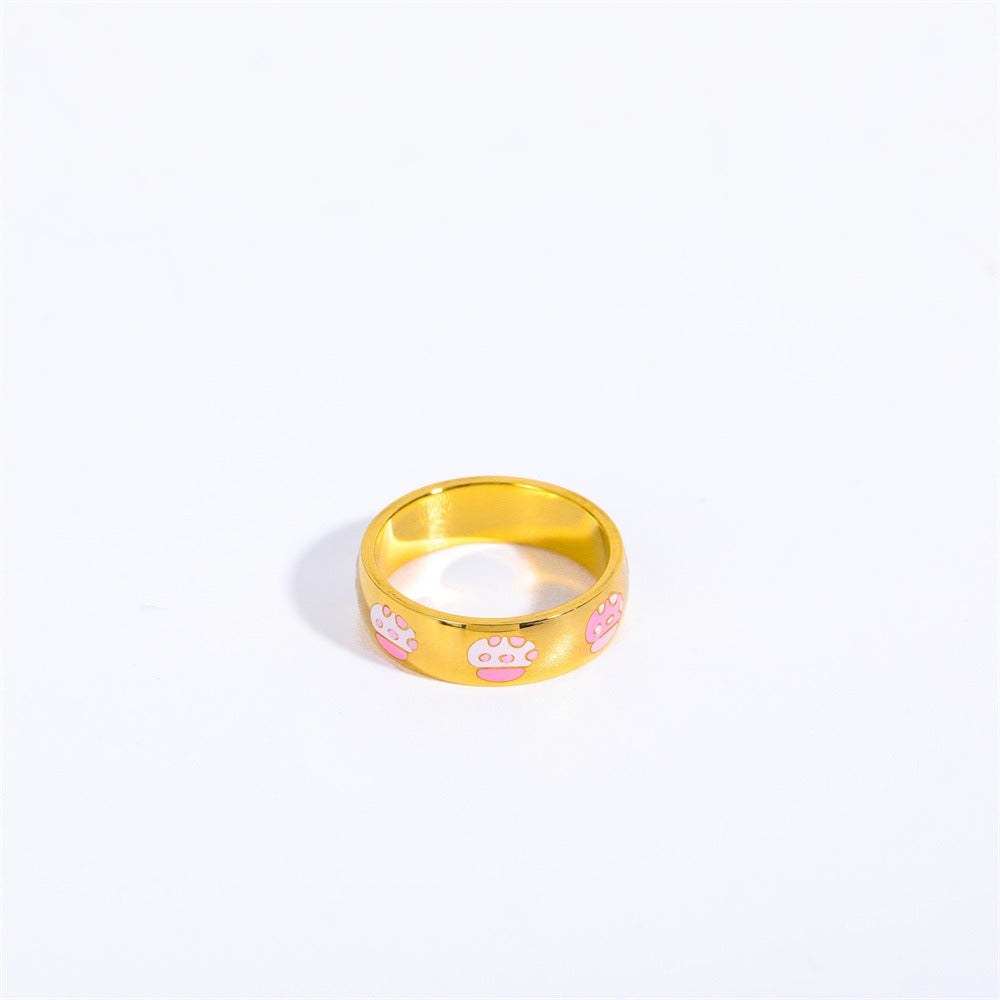 Letter Print Ring