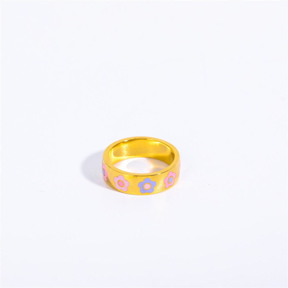 Letter Print Ring