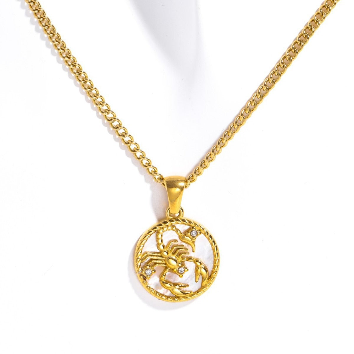 12 Constellations Coin Necklace